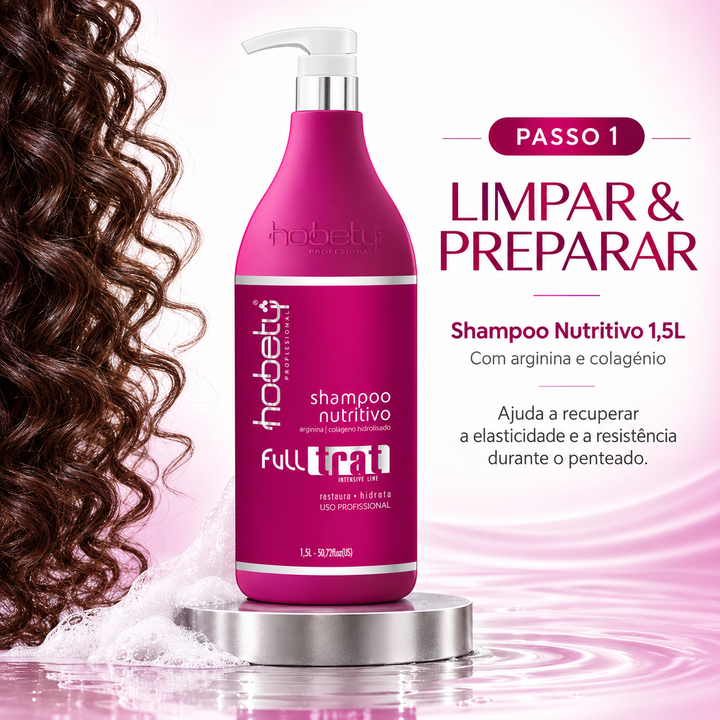Shampoo Nutritivo Full Trat Hobety 1,5L