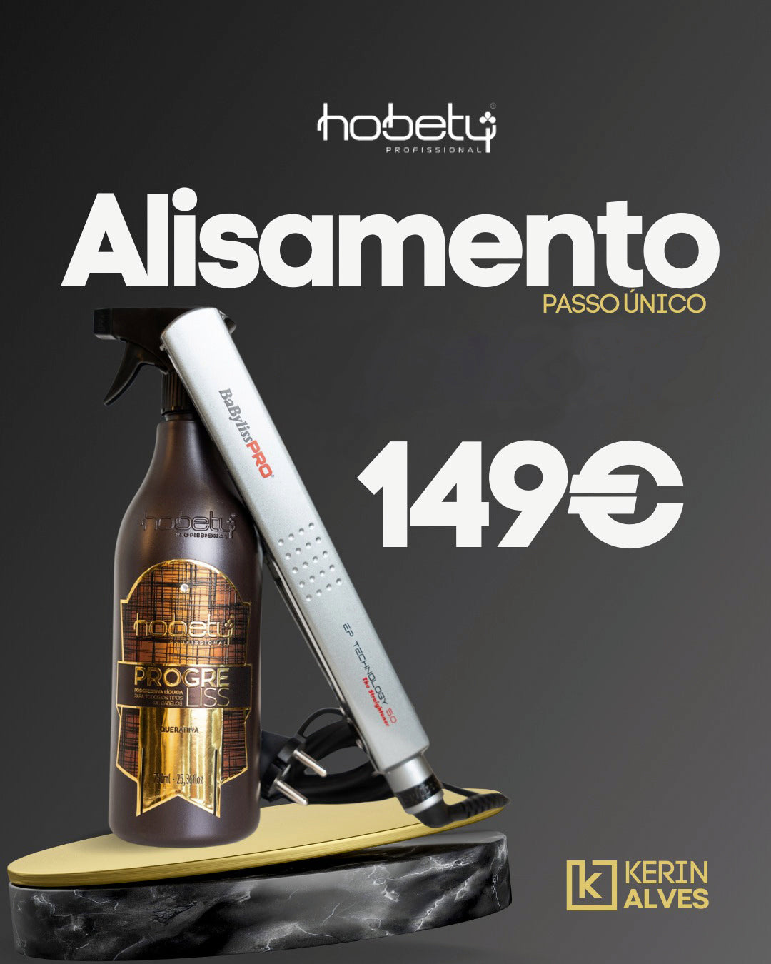 Promoção Alisamento + Placa de Alisamento Babyliss PRO